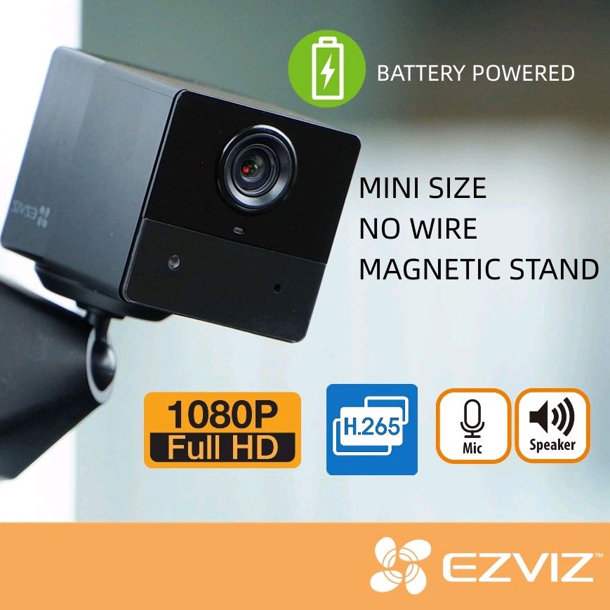 Ezviz BC2 Mini Battery Powered Rechargeable Wireless WiFi Full HD 1080P ...