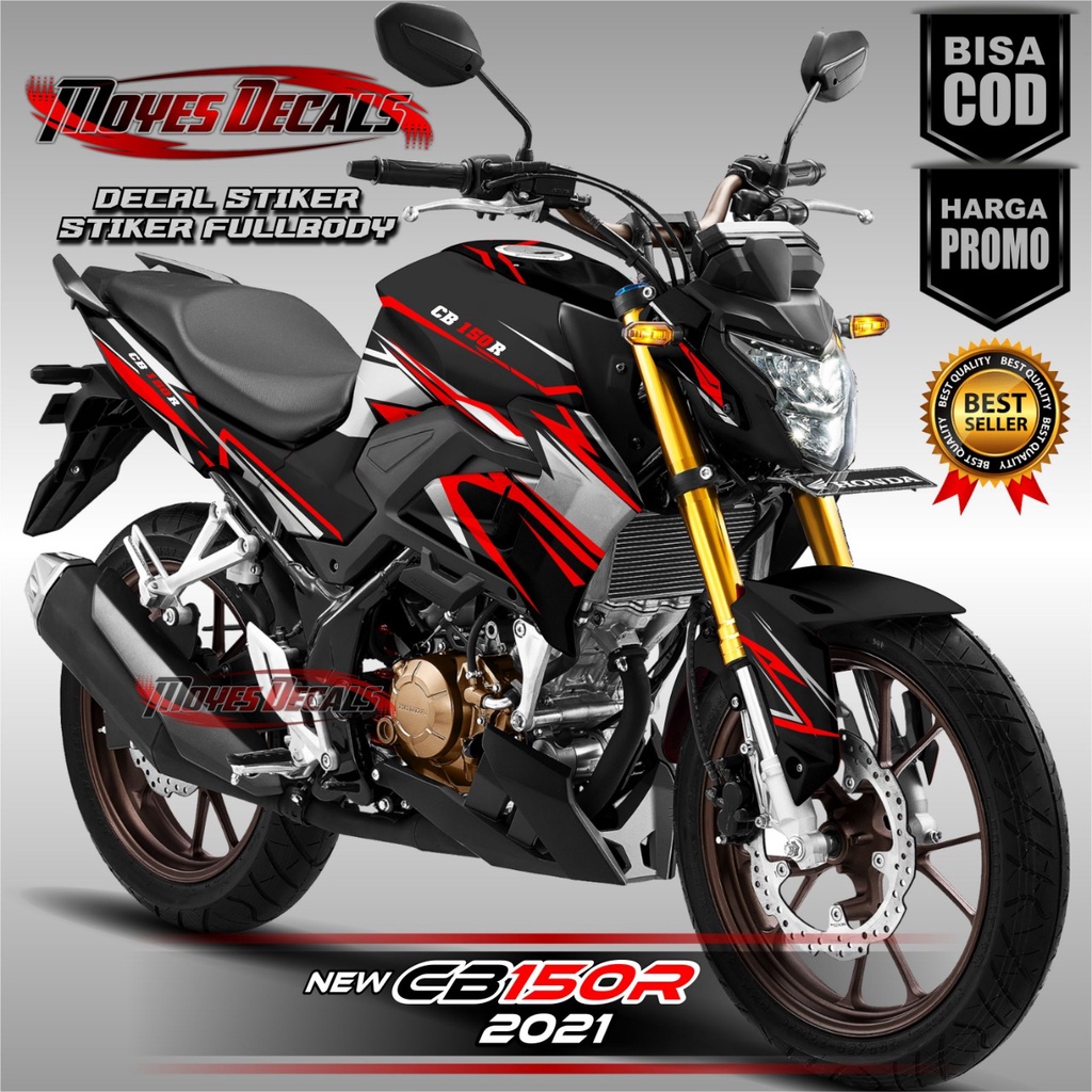 MERAH Decal Sticker New CB 150R 2021 Full Body Latest Motif Red Color ...