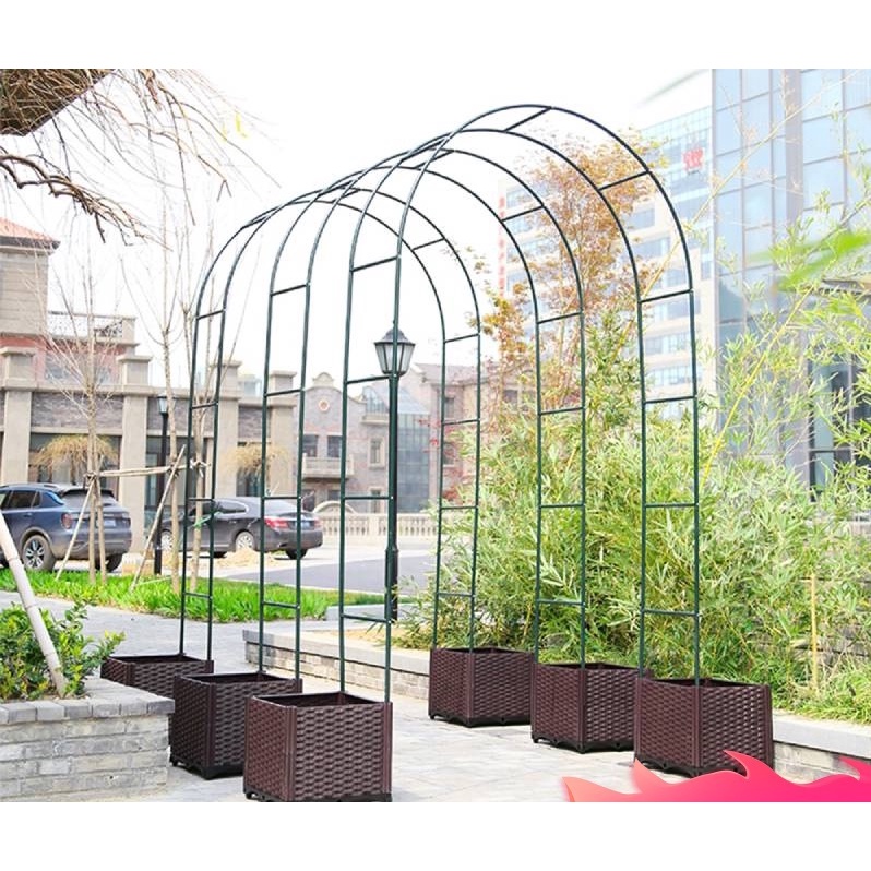 Garden Decoration Outdoor Arch Rack Wrought Iron Arch Wall Trellis For ...