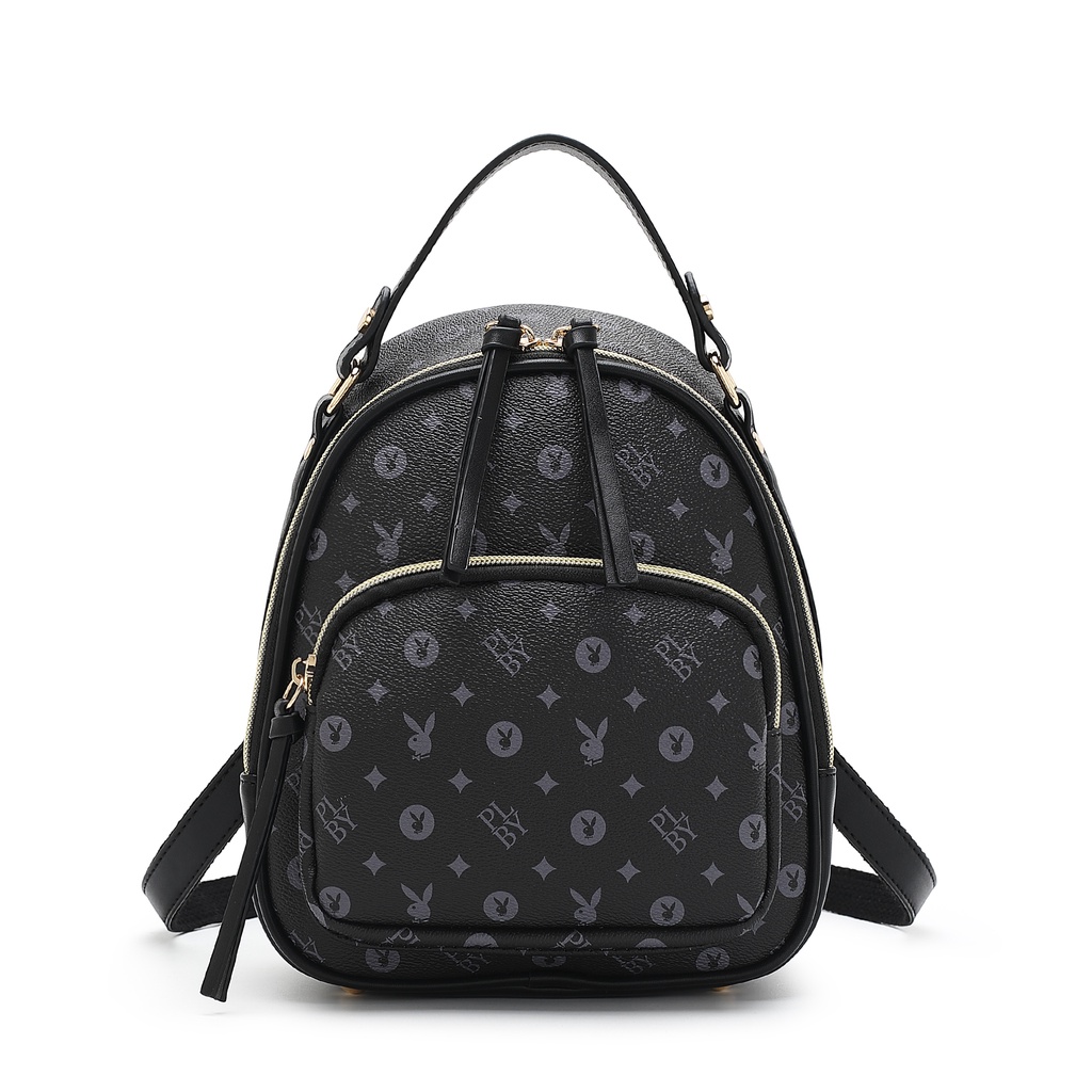 PLAYBOY Bunny Ladies Monogram Mini Backpack Multi Color BUX 7850