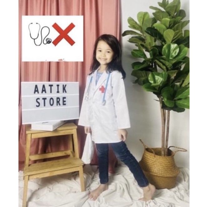 Baju Doktor KanakKanak Costume Doctor Kids Coat Uniform Budak Lab Graduation Baju Pekerjaan