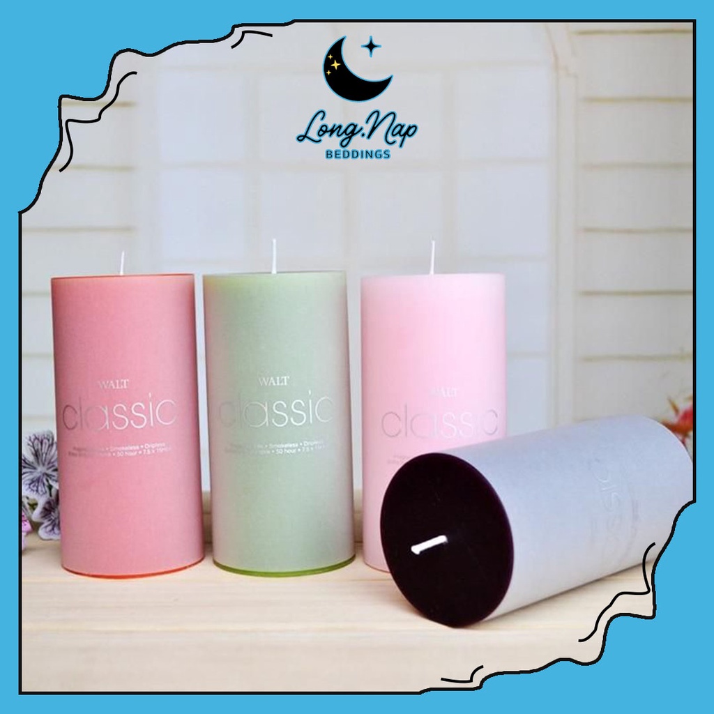 WALT CANDLE SCENTED CANDLE AROMATHERAPY PILLAR CANDLE LILIN WANGI BLOCK