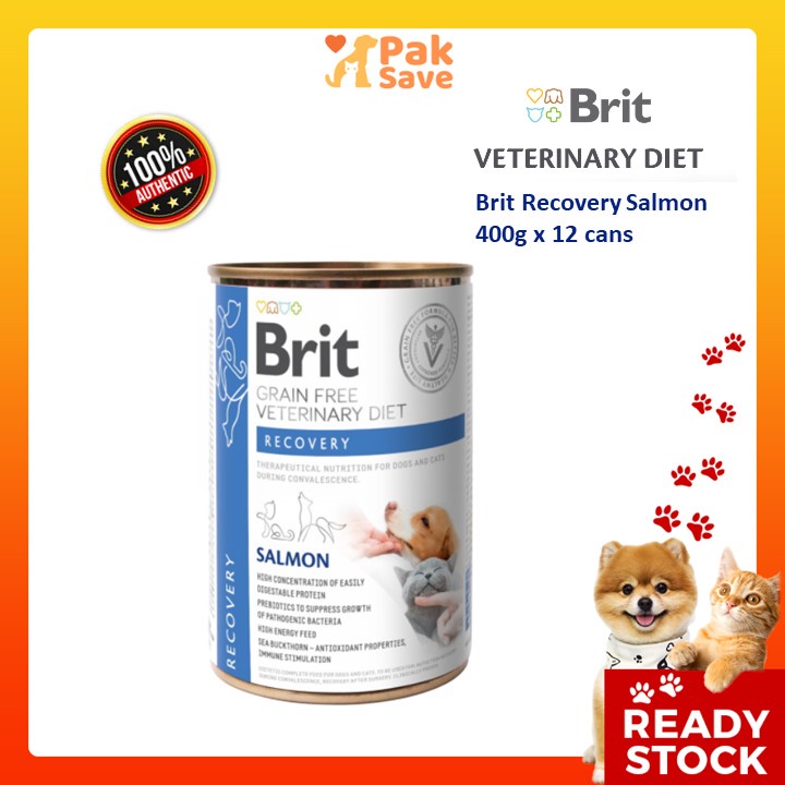 Brit Dog and Cat Recovery Canned 400g x 12 cans Salmon Cans Wet Food