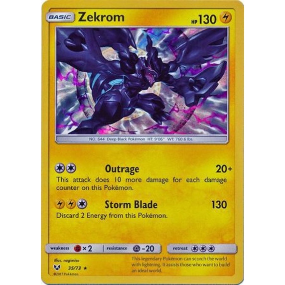 Pokemon card Zekrom EX Japanese Holo RR 009/018