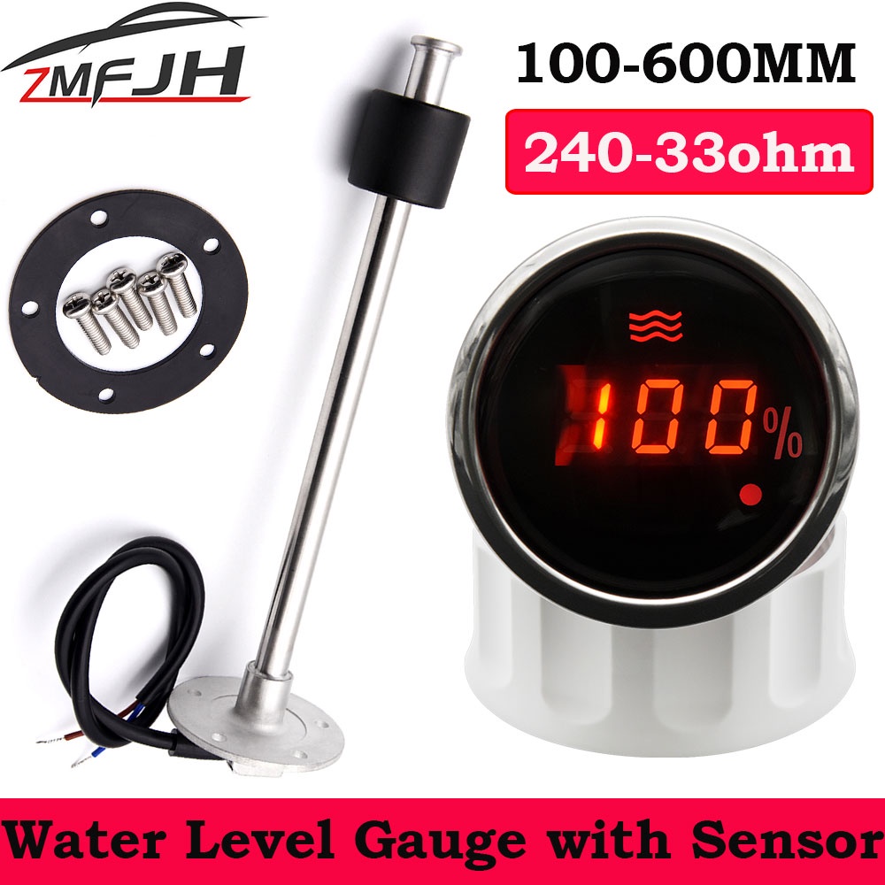 AD 240-33 Ohm Water Level Sensor Water Level Gauge With Alarm Red ...