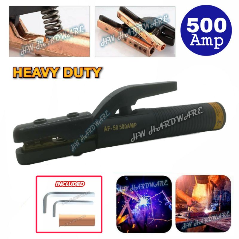 500A Stick Electrode Holder Anti Scalding Copper Welding Rod Clamp For Welding Machine