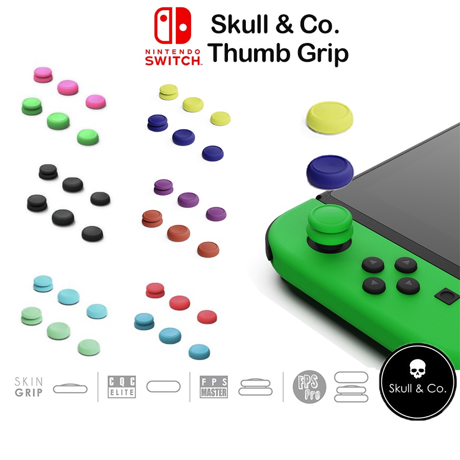 Skull & Co Nintendo Switch Thumb Grip Set Joystick Cap For Nintendo ...