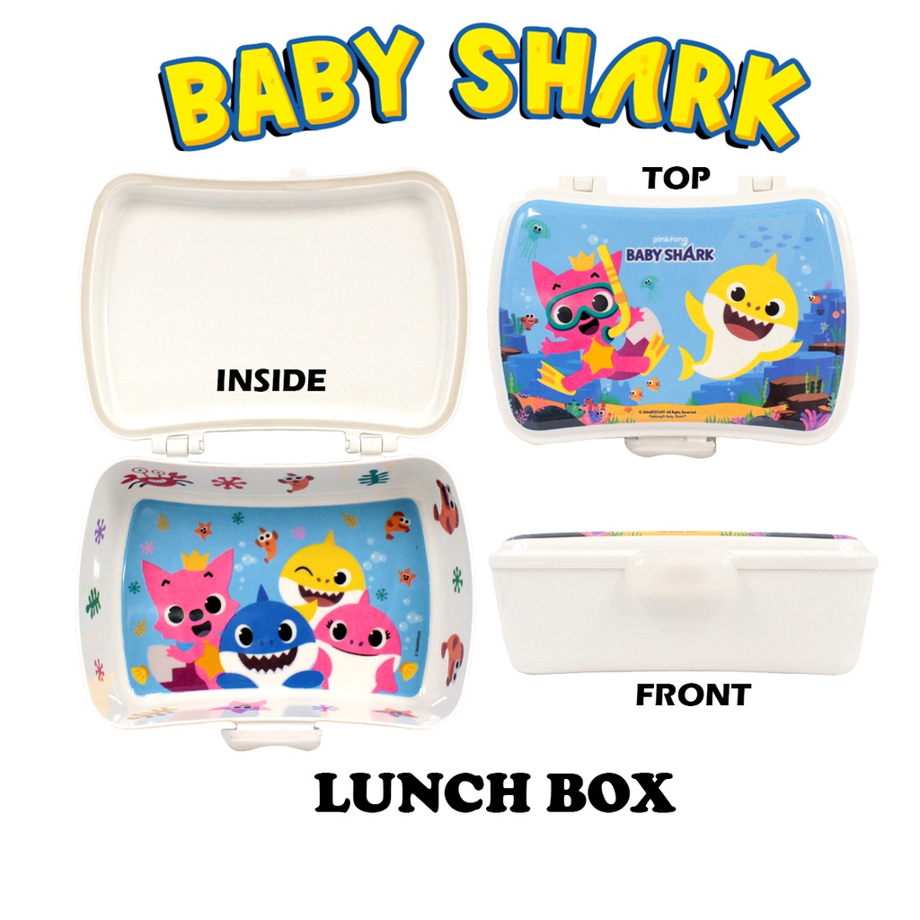 Pinkfong Baby Shark Bamboo-Fiber Lunch Box Food Container BPA FREE ...