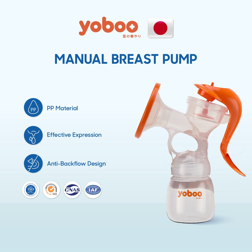 Yoboo Manual Breast Pump with Silicone Shield Dust Cap (160ml) YB0001
