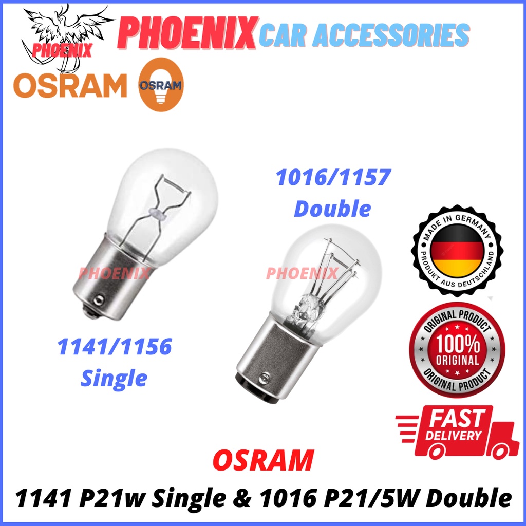 Genuine Osram ORIGINAL 1016 P21/5W LED Brake Bulb Cool White 1157