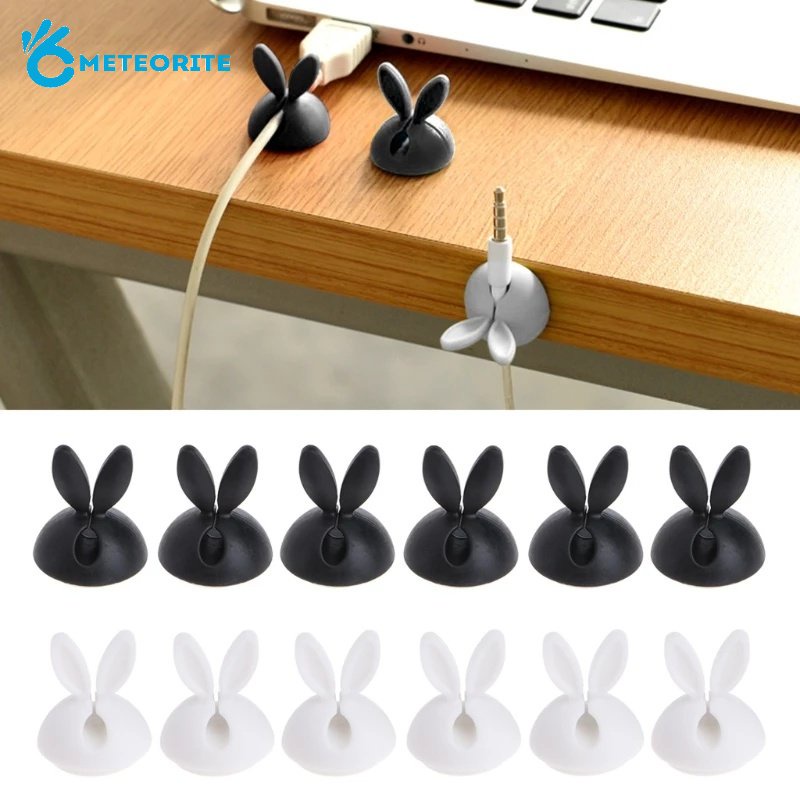 Cable Hub Clip Self-Adhesive Fixed Clasp/ Mini Rabbit Ear Cable Line ...
