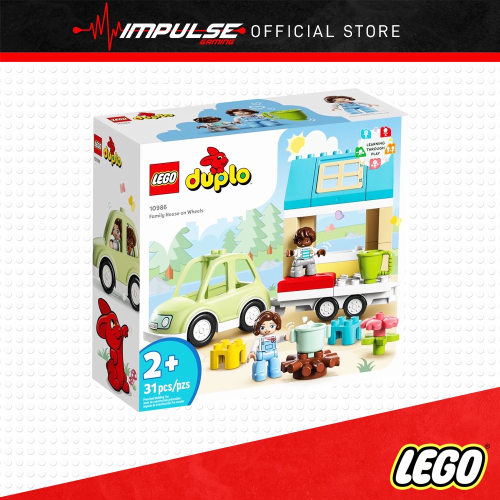 LEGO 10986 Duplo - Family House on Wheels | Shopee Malaysia