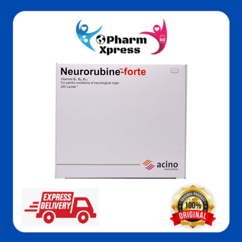 Neurorubine forte vitamin B1 B6 B12 tab (nerve vitamin) 1box (20strips