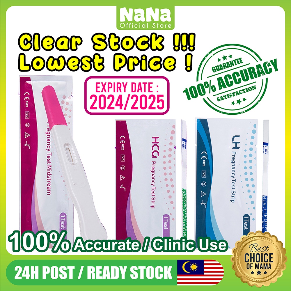 🔥JUAL RUGI🔥【EXP2026】NANA HCG Pregnancy Test Strip OPK LH Ovulation Pregnant Tester Urine Pen