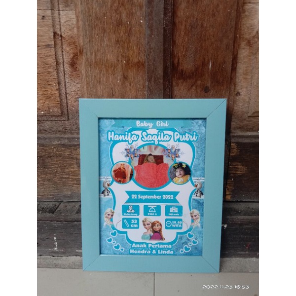 Children's Bio Data 2D Glass Frame | Shopee Malaysia