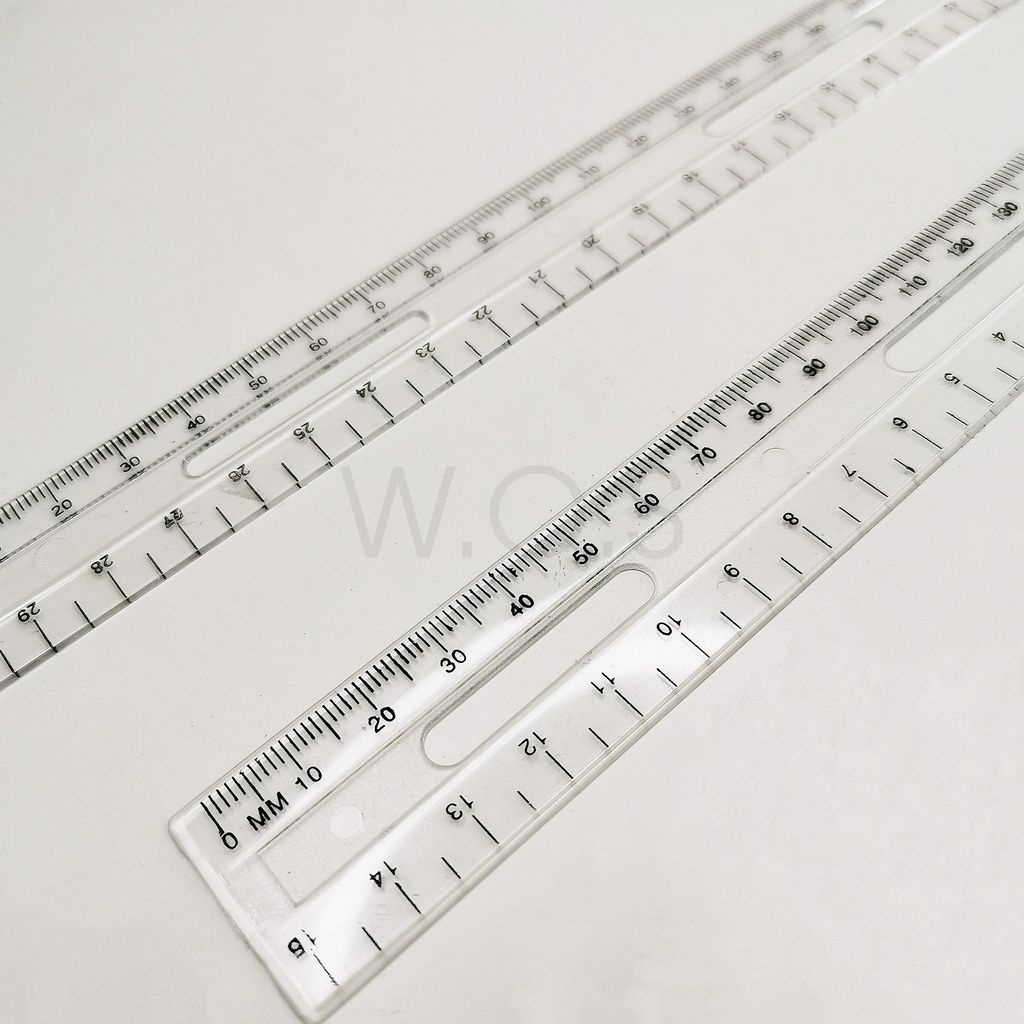 [ready Stock] 30cm 15cm Flexible Straight Ruler Plastic Ruler