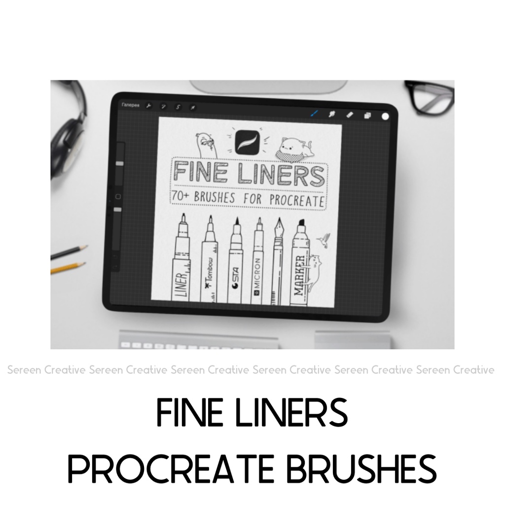 P139 Fine Liners Brushes for Procreate Graphic Shopee Malaysia