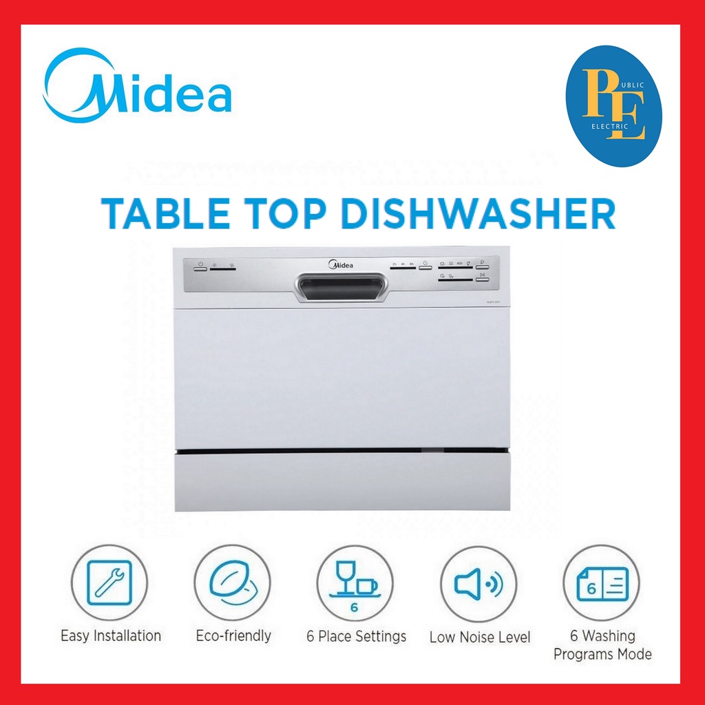 Midea Table Top Dishwasher WQP63607 Shopee Malaysia