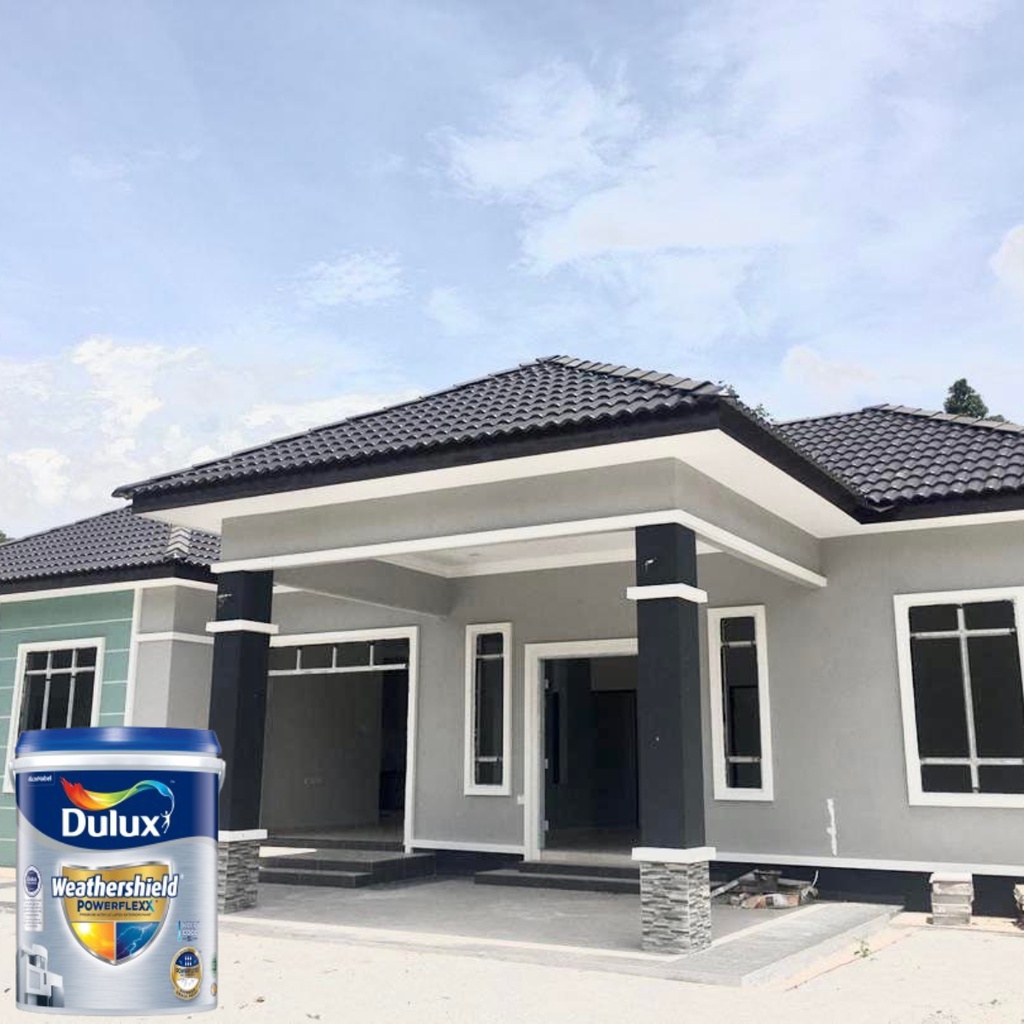 CAT BERWARNA UNTUK LUAR RUMAH Dulux Weathershield Powerflex 5 Liter