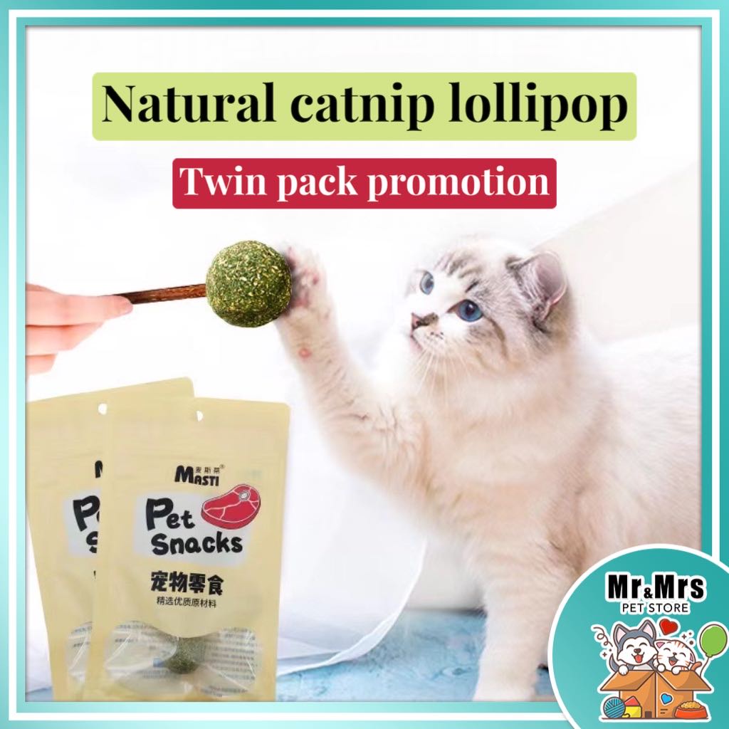 Catnip lollipop store with matatabi stick