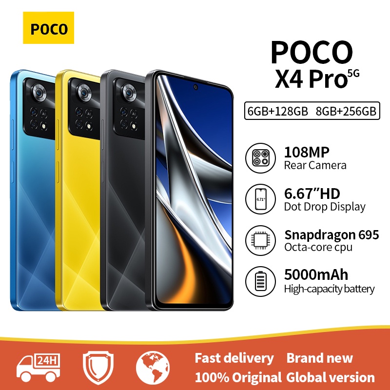 Xiaomi Poco X4 Pro 5G 128GB/6GB RAM 6.67 AMOLED Display 5000 mAh