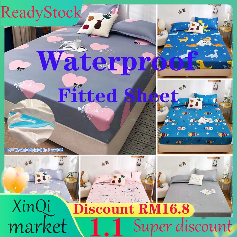 🔥Readystock🔥Waterproof Cadar Mattress Protector Cover Isolate urine ...