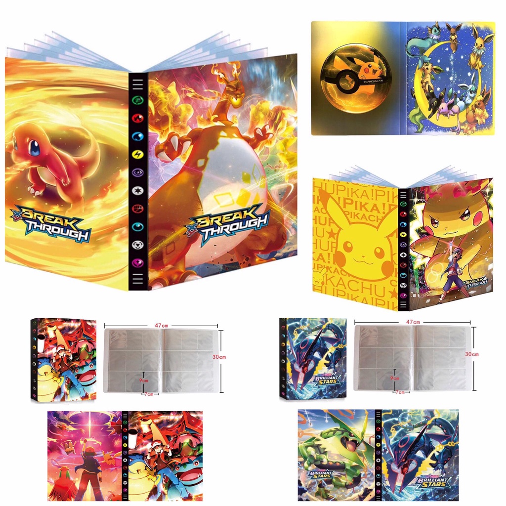 540 Cards Pokemon card album / Card sleeves / Toploader / Card album