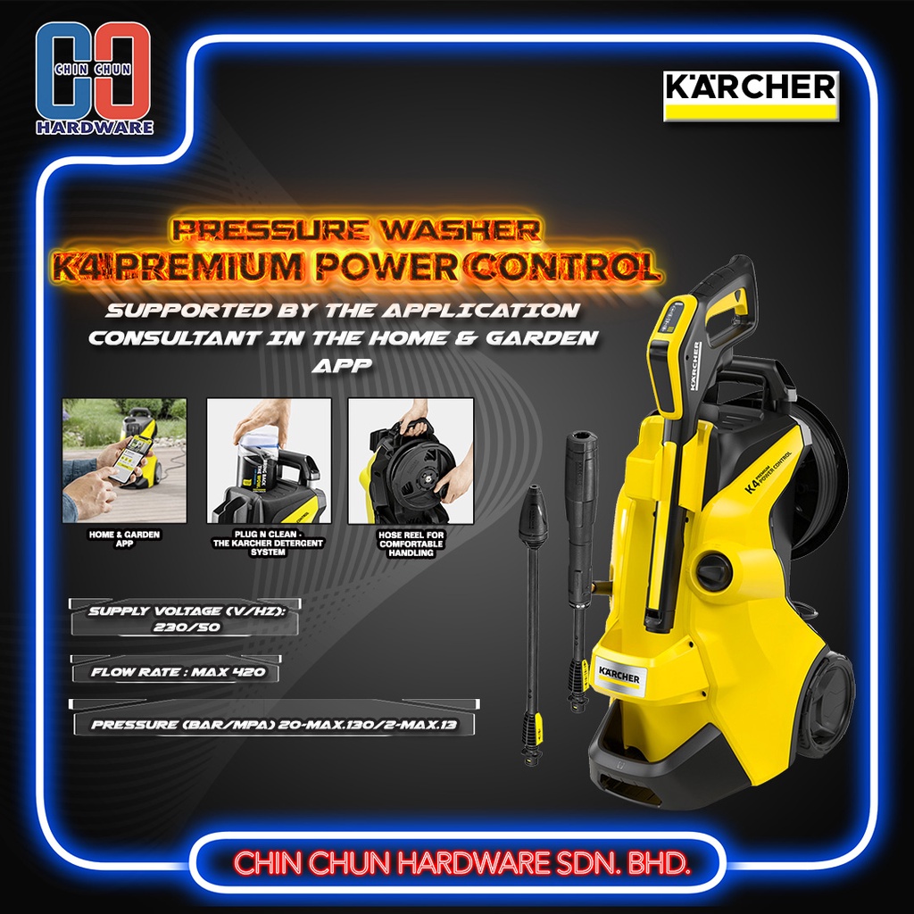 KARCHER PRESSURE WASHER K4 PREMIUM POWER CONTROL 1.324130.0 POWER