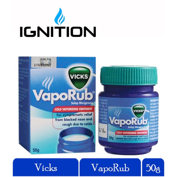 Vicks Vaporub Cold Vaporizing Ointment G Shopee Malaysia