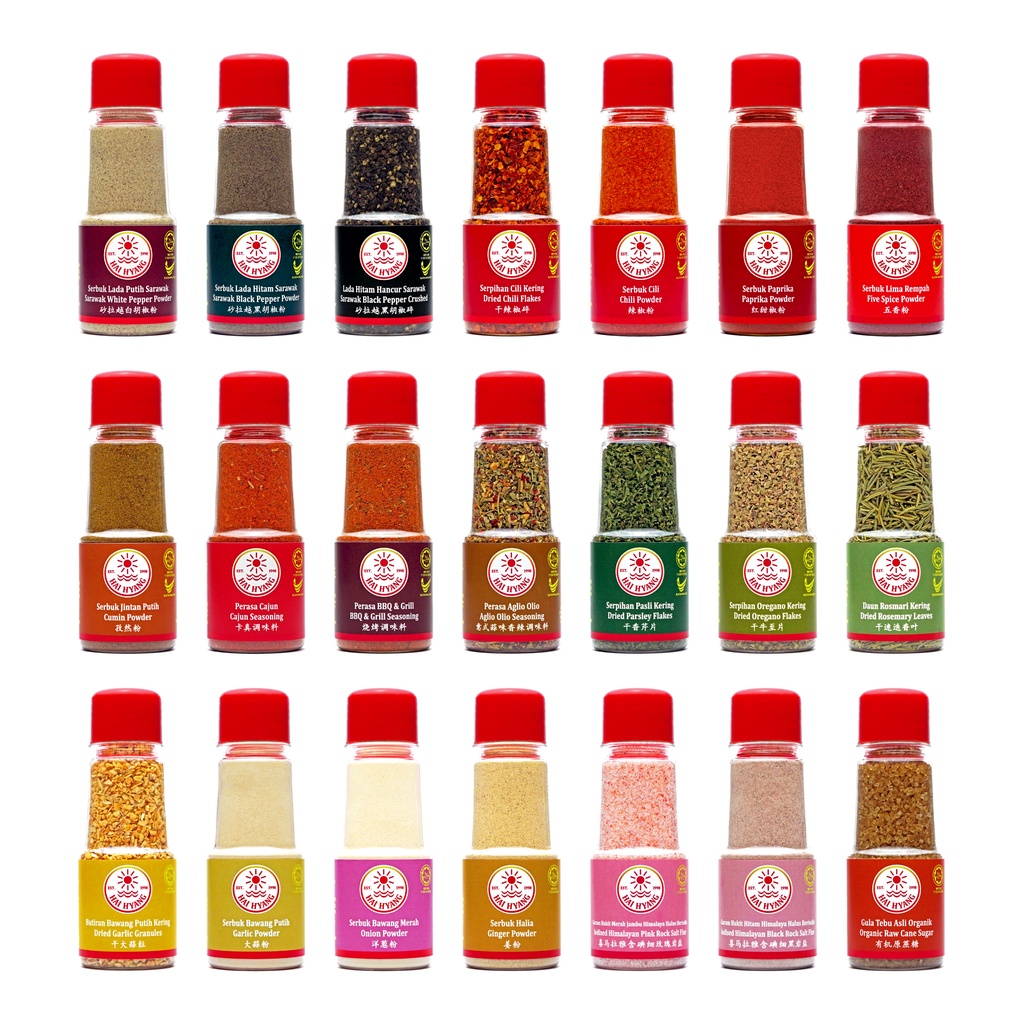 Hai Hyang Spices Herbs Seasoning Halal Pepper Chili Paprika Garlic