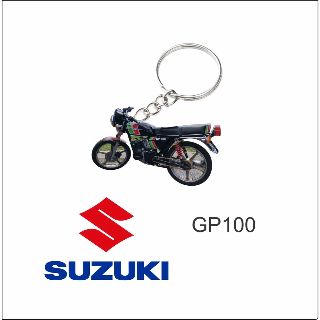 suzuki gp100 motor keychain 2d Shopee Malaysia
