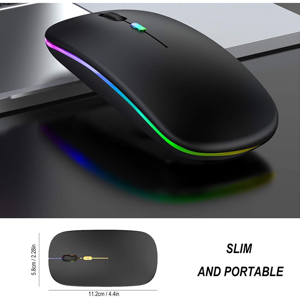 Ready Stock Wireless Mouse 2.4Ghz Receiver Optical Adjustable Silent ...