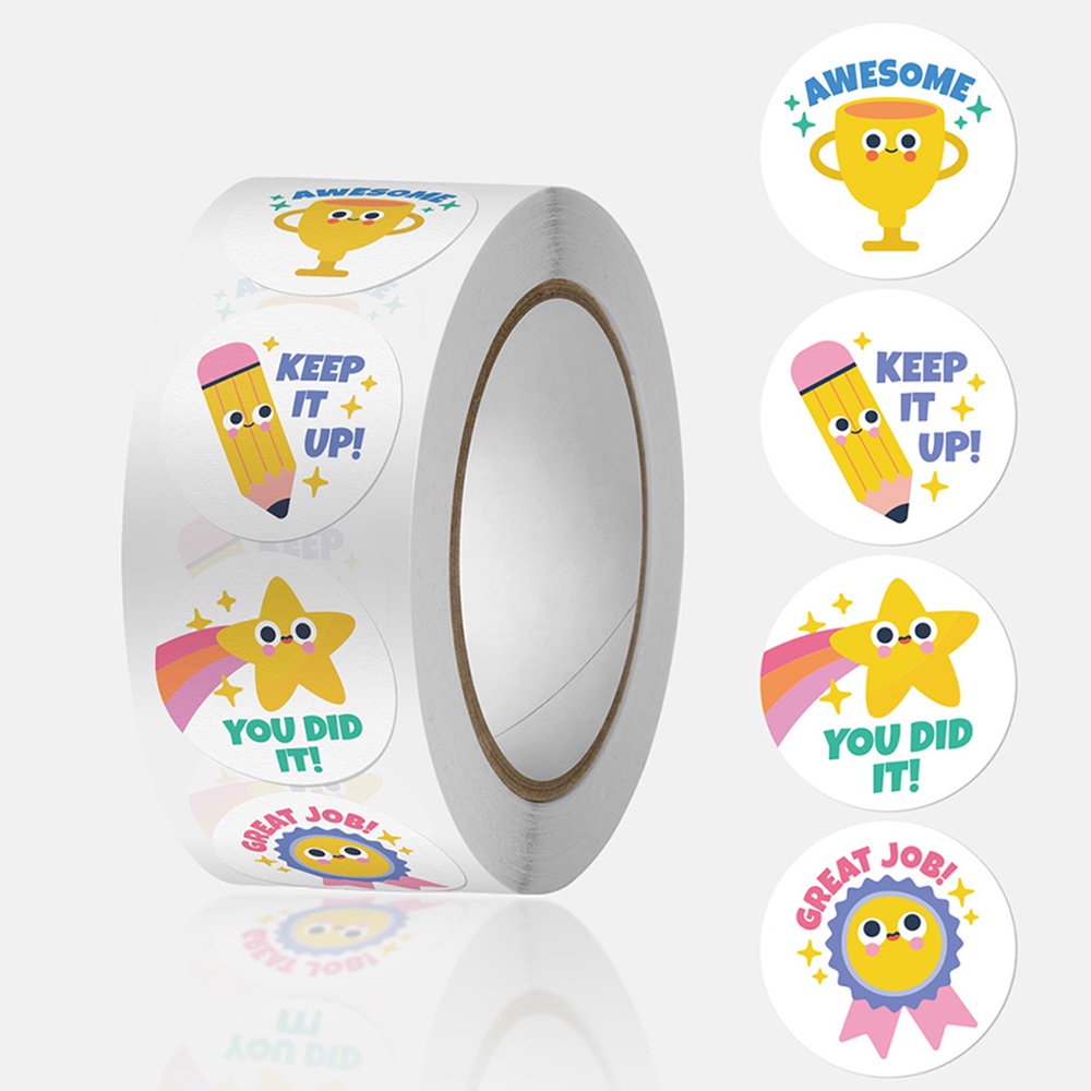 500pcs 1inch Round Cartoon Toys Stars Stickers For Kids Teacher Reward ...