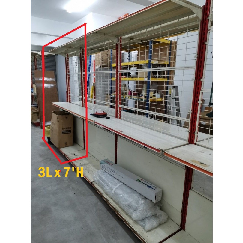 Second Hand 2nd Hand Island Gondola Rack Wall Back panel/ Netting For