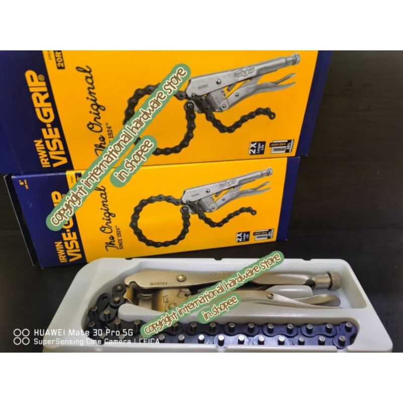 🌟NOV PROMO🌟Irwin Vise Grip 20R Locking 27EL4 Chain Plier / Wrench