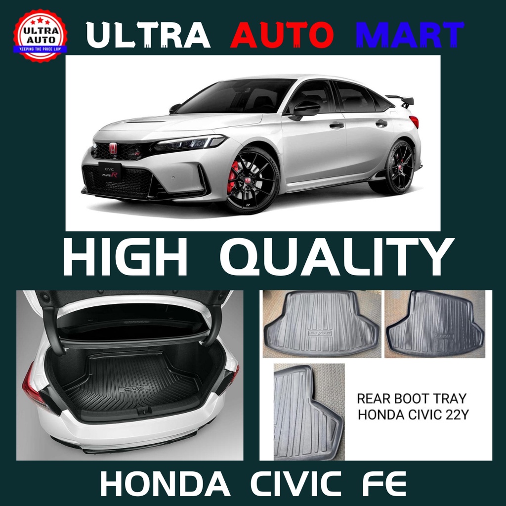HONDA CIVIC FE REAR CARGO BOOT TRAY CAR ACCESSORIES HIGH QUANLITY ...