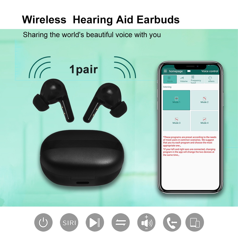 Audifonos For Mild To Moderate Adjustable Basket Wireless H012 Hearing
