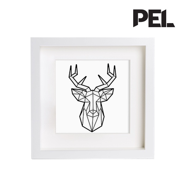 3D Printed Geometry Wall Art Deer Head Design Shopee Malaysia