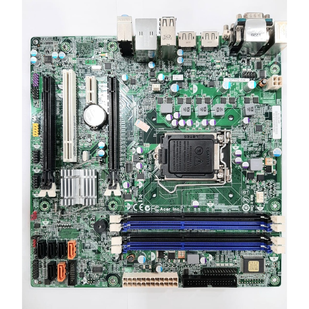 PC MOTHERBOARD ACER ECS Q77H2-AM INTEL SOCKET 1155 DDR3 MAINBOARD ...