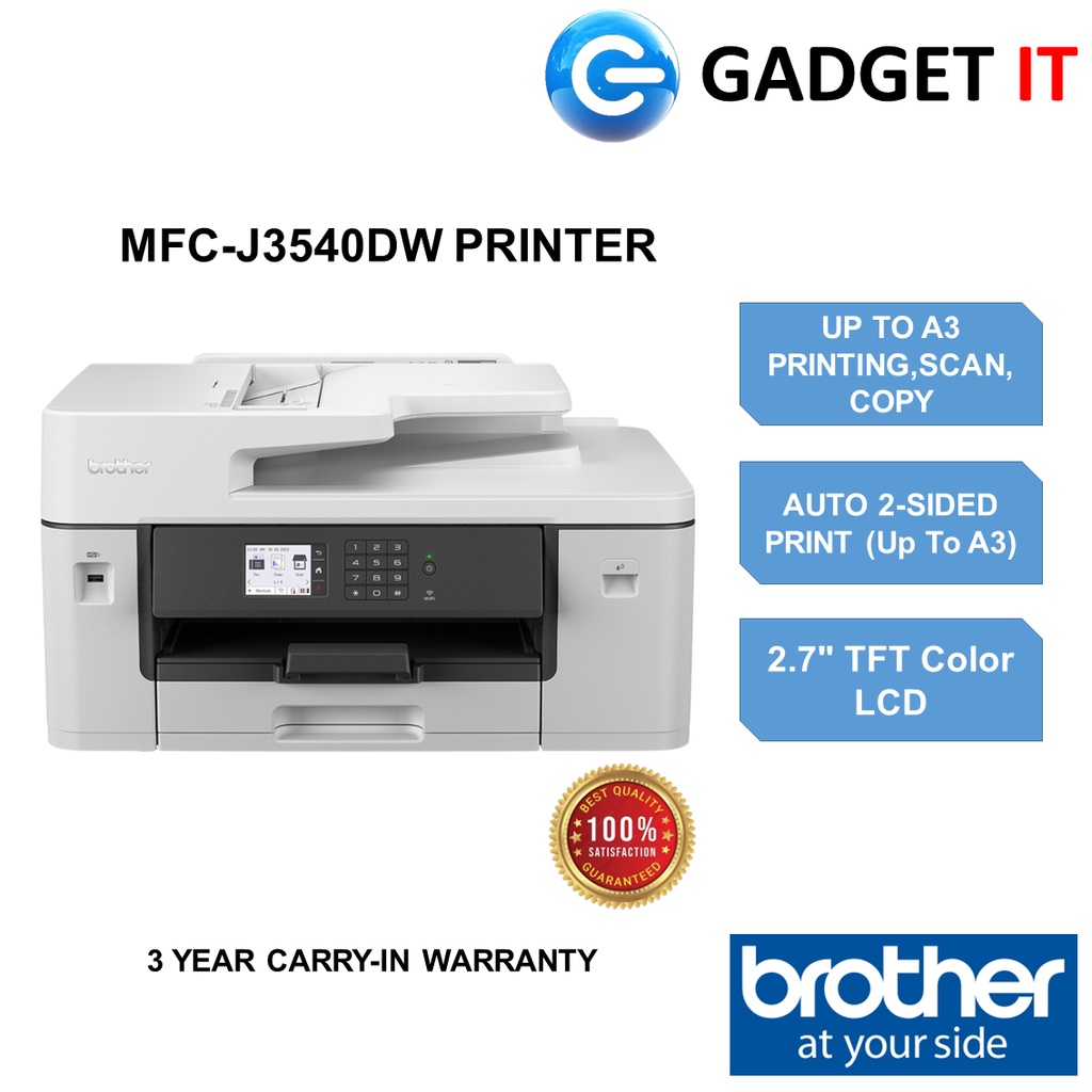 Brother Mfc J3540dw Mfc J3940dw A3 Printer Inkbenefit Automatic Duplex Printcopyscanfax 