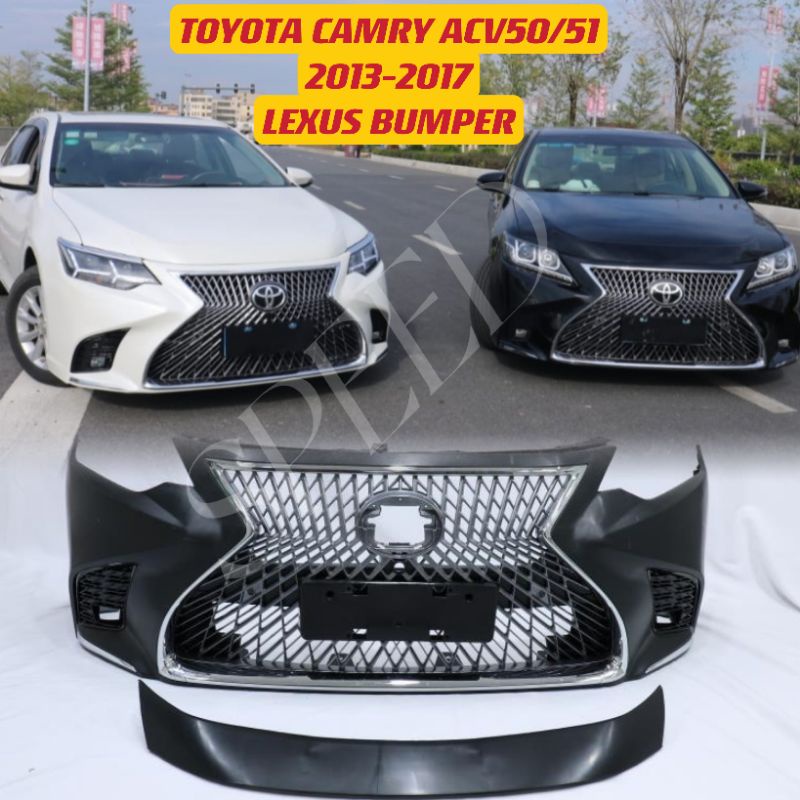 TOYOTA CAMRY 2013 - 2017 NEW LEXUS BUMPER ACV50 ACV51 FREE LOGO ...