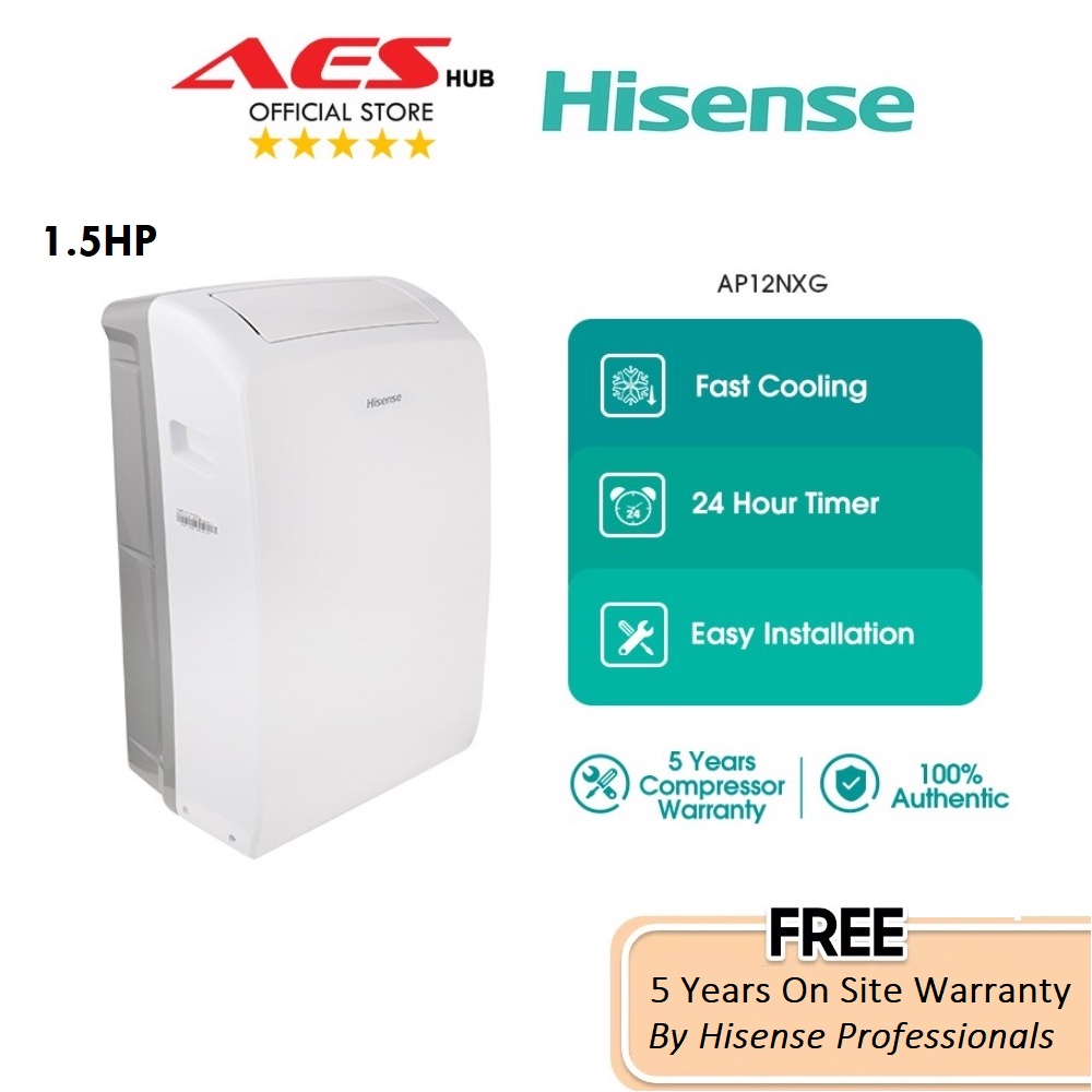 Hisense Portable Air Conditioner 15hp Portable Aircond Penghawa Dingin Mudah Alih R32 Air Cond 0869