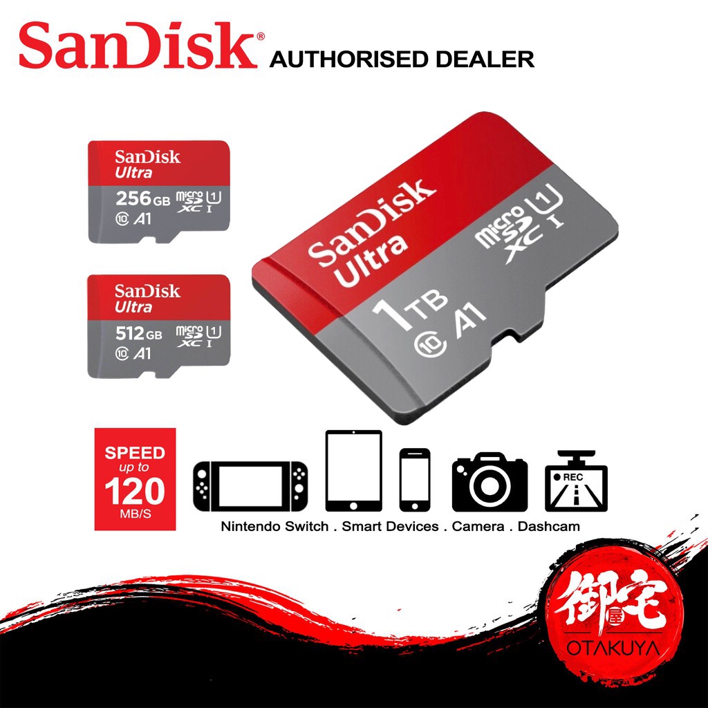 SanDisk 256GB microSDXC Flash Card for Nintendo Switch 