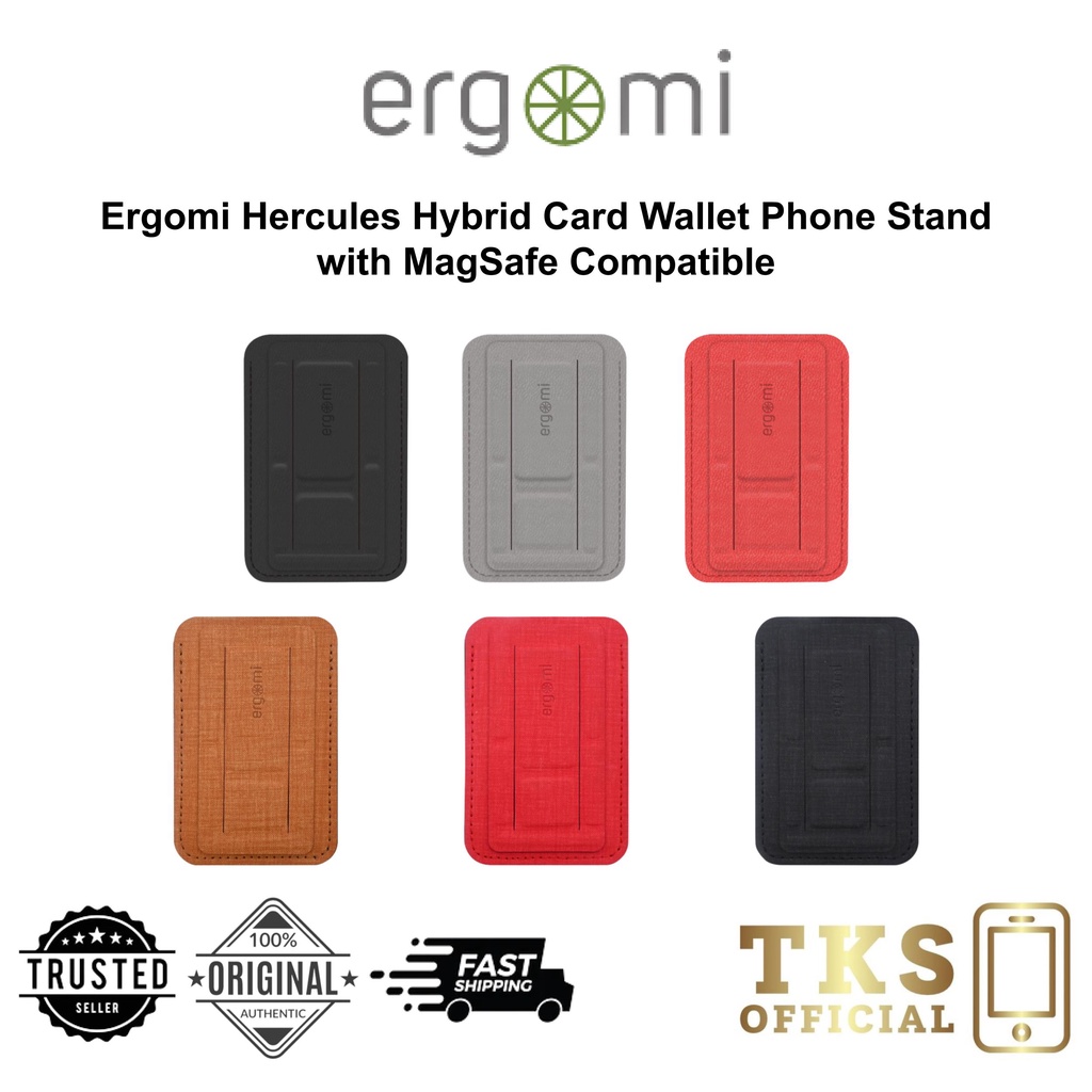 Ergomi Hercules Hybrid Card Wallet Phone Stand Shopee Malaysia