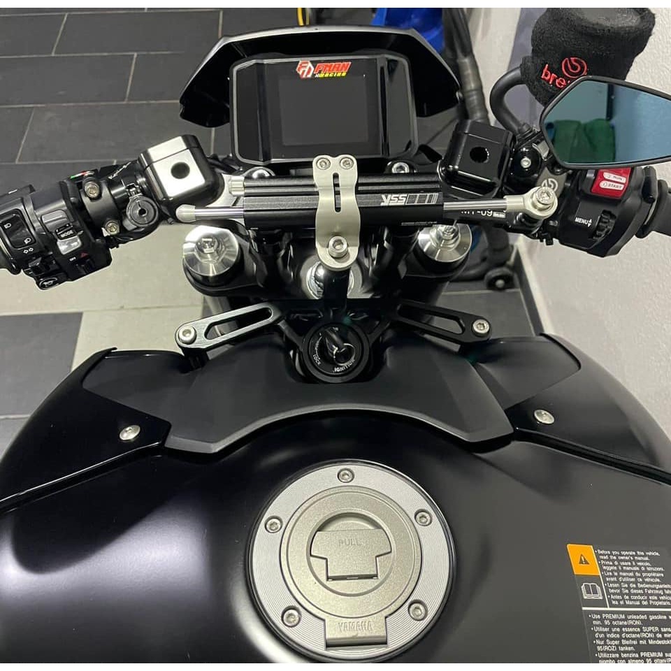 MT09 V3 Tracer 900 GT MT09V3 2022 Steering Damper Bracket Black Anti