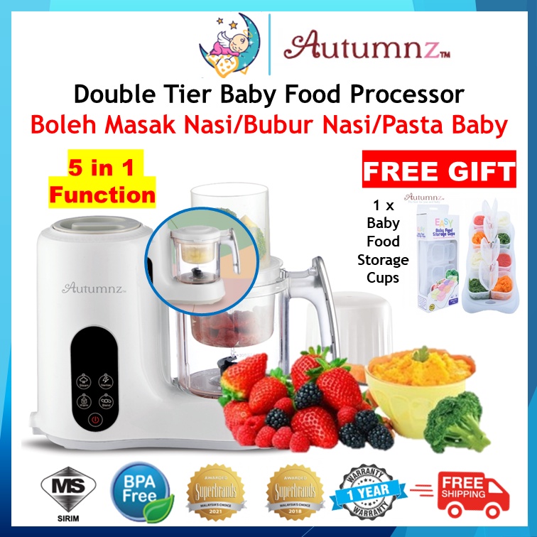 [Free shipping+Gift] Autumnz Double Tier Multifunctional Baby Food