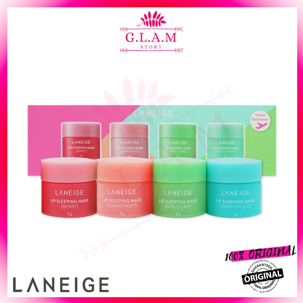 LANEIGE Lip Sleeping Mask Mini Kit (4 scented collections) 8g*4 [GLAM