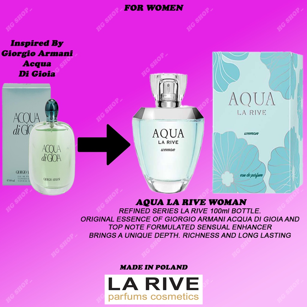 PERFUME LA RIVE AQUA WOMAN EDP 100ml (ORIGINAL) Shopee Malaysia