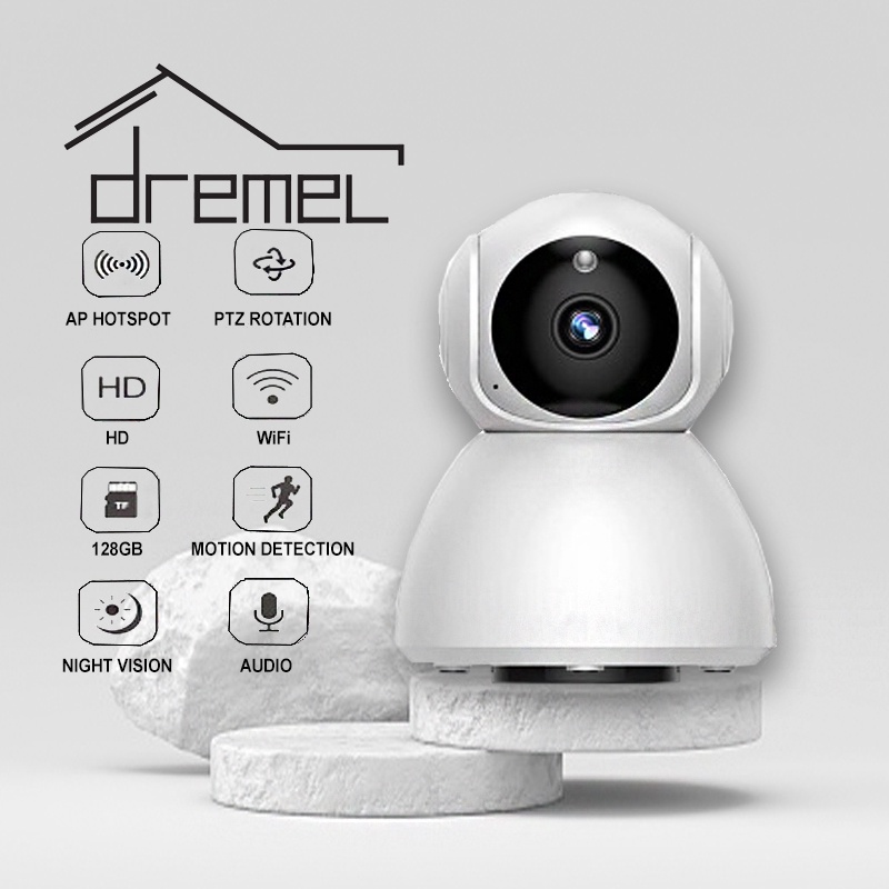 DREMEL Home Surveillance Smart WiFi Camera Baby Monitoring Wireless