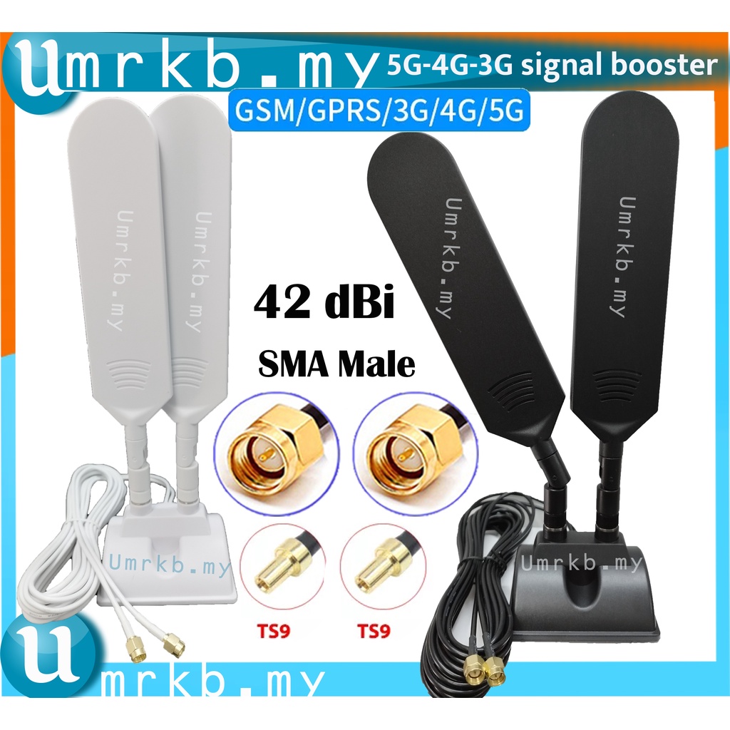 New 42dbi Wifi Router Network Card Antenna 5G Dual Band Amplifier